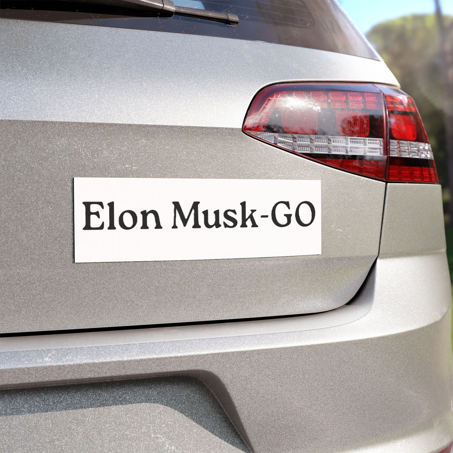 Elon Musk-GO - Car Magnet