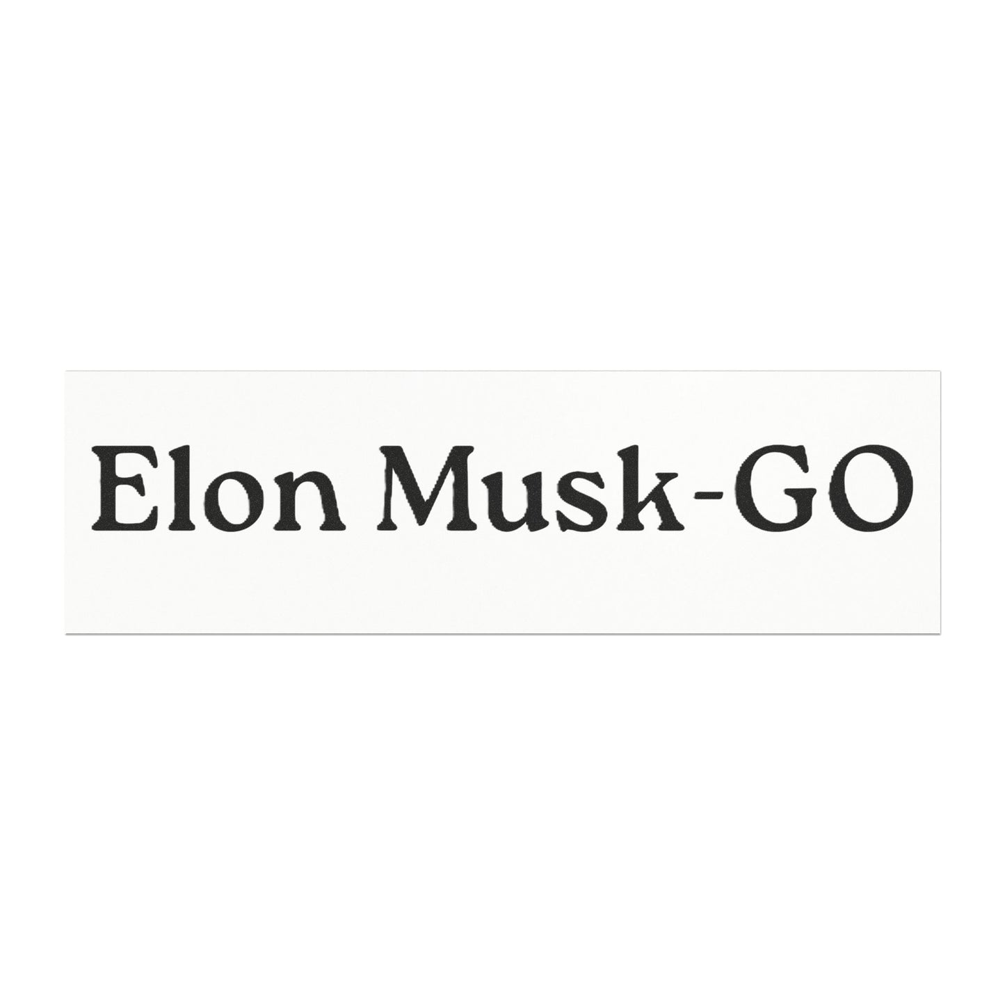 Elon Musk-GO - Car Magnet