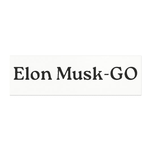 Elon Musk-GO - Car Magnet