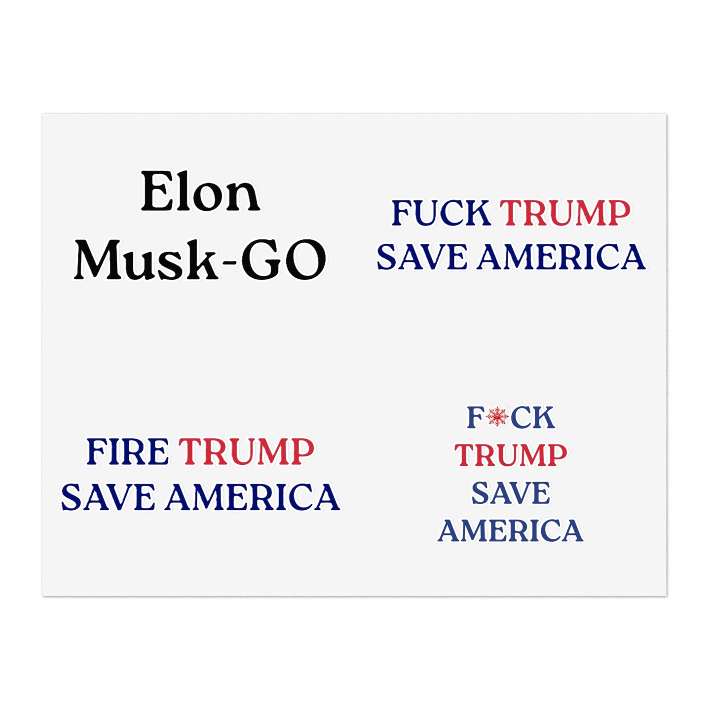 Patriotic Sticker Sheets - Support Your Cause with Bold Designs