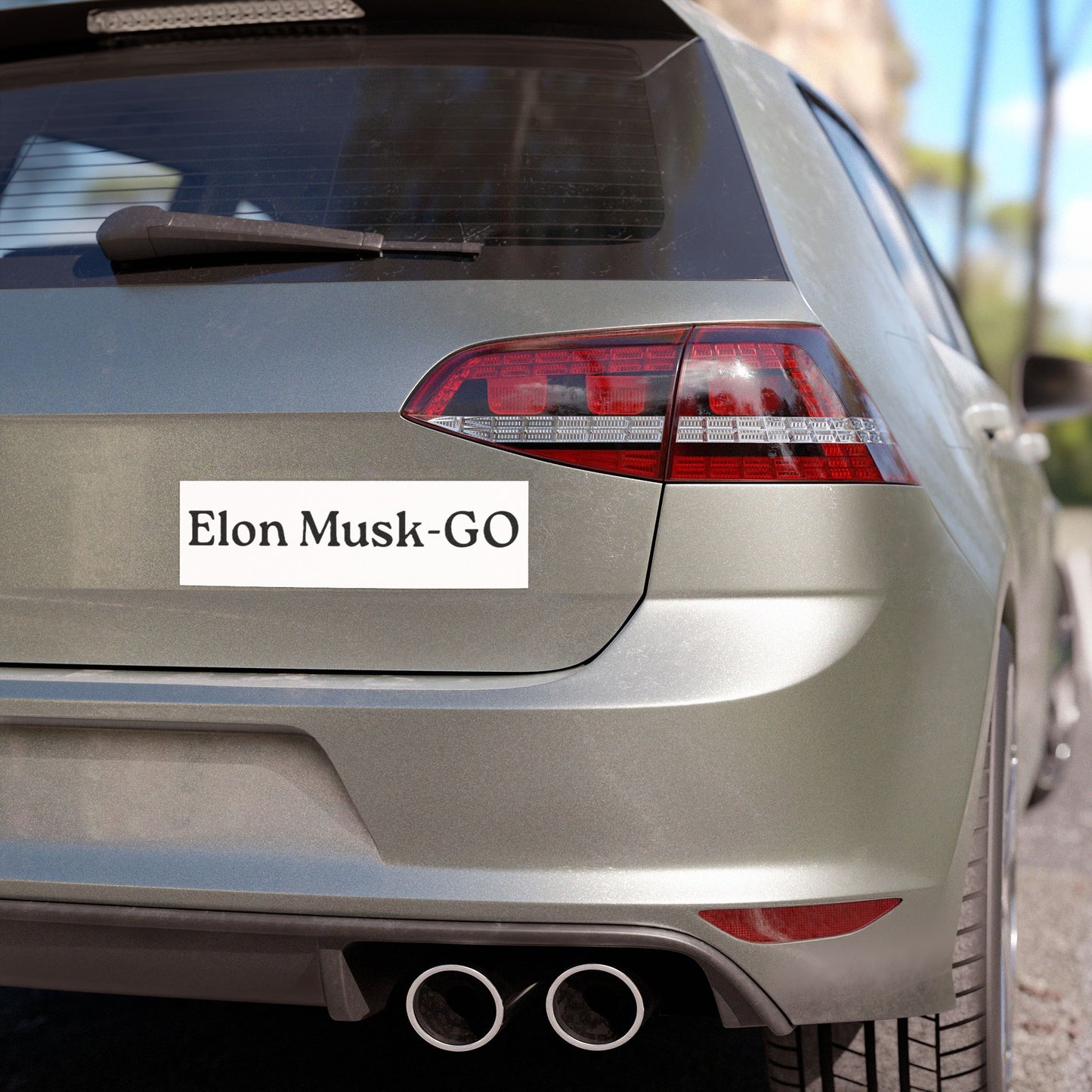 Elon Musk-GO - Car Magnet