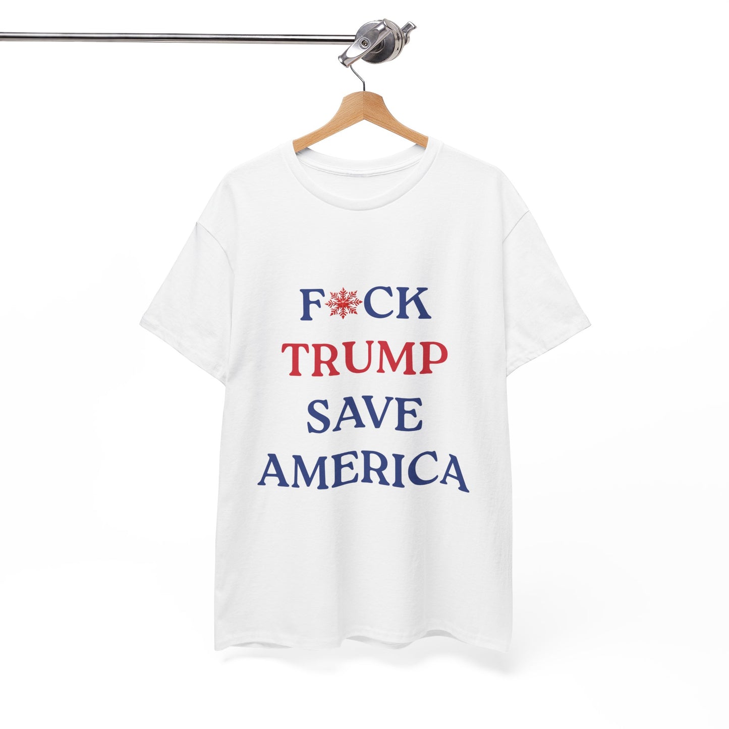 F*CK TRUMP SAVE AMERICA - Political Statement Unisex Heavy Cotton Tee